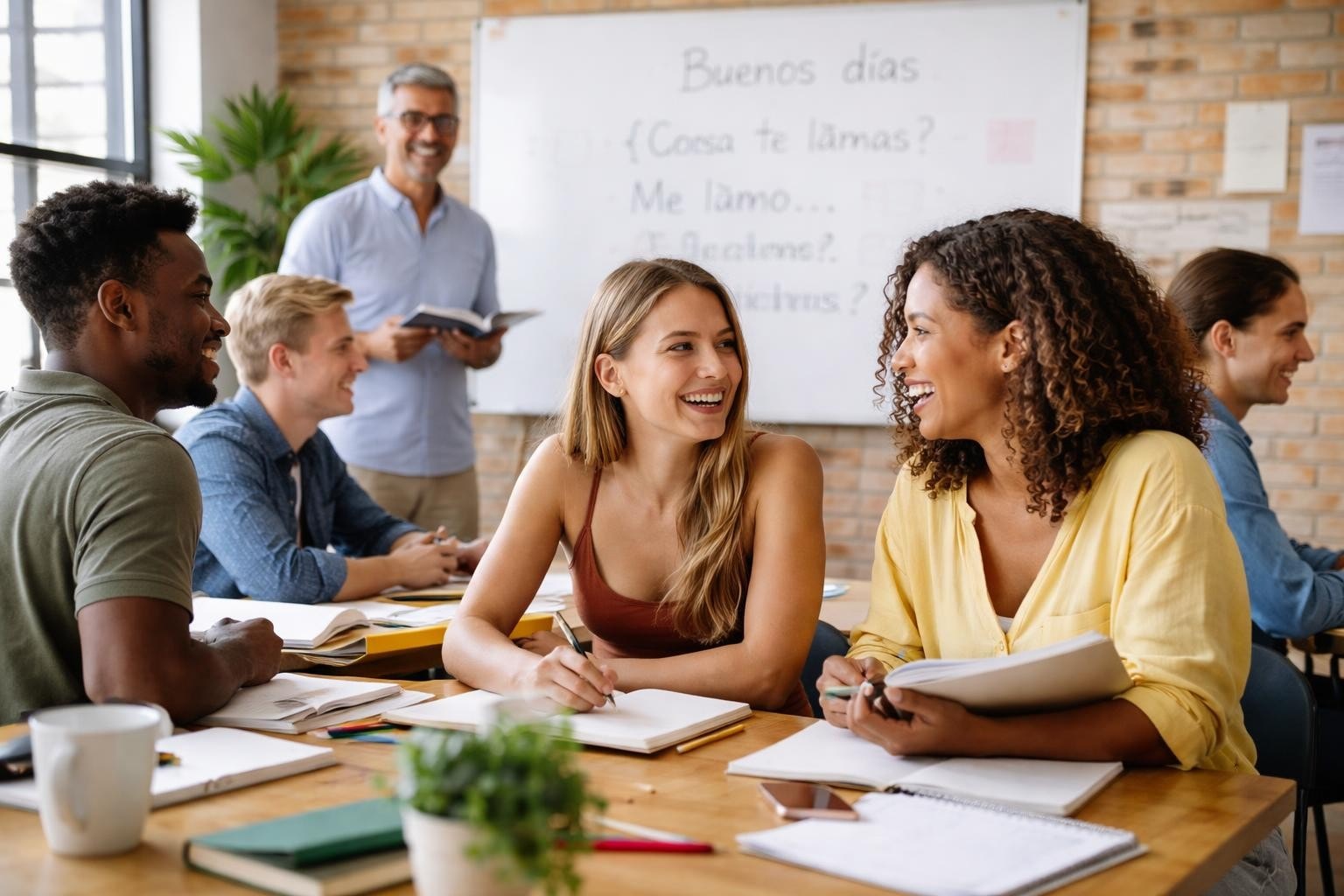 Adult Spanish class with a native-speaking teacher